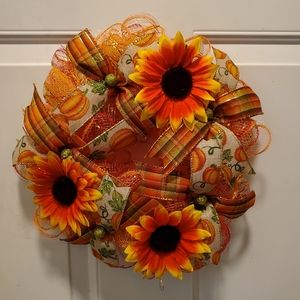 Fall Autumn Harvest Wreath